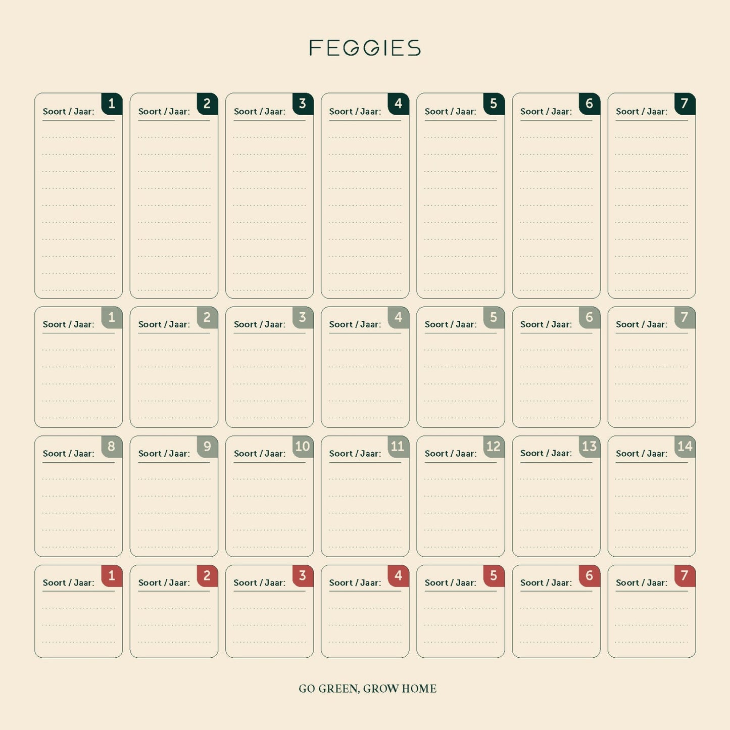 Schrijfkaart Zadenbewaarbox PRO